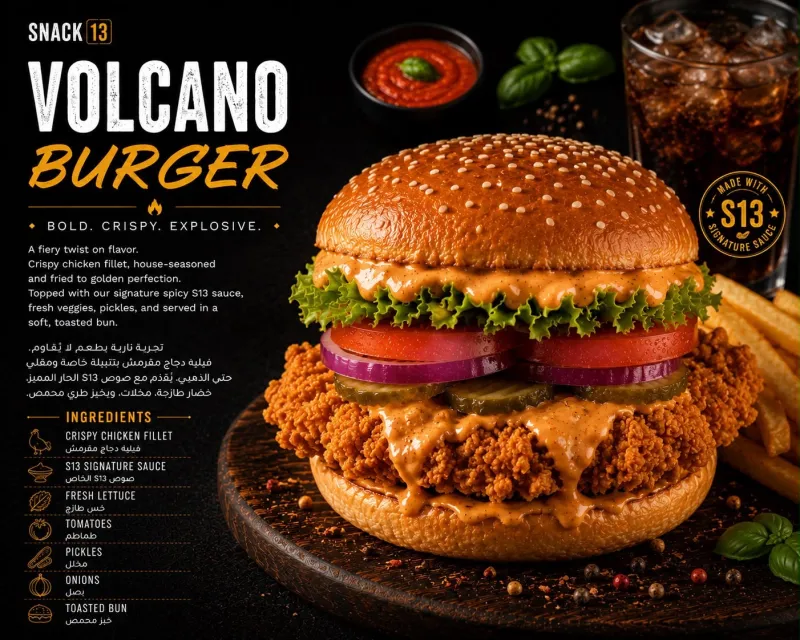 فولكانو برغر - Volcano Burger
