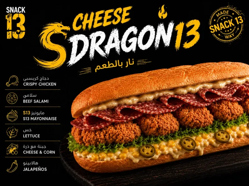 دراغون 13 بالجبن - Cheese Dragon 13